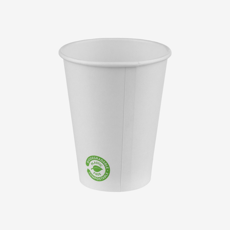 White zero plastic carton cups 360 ml 50 pcs
