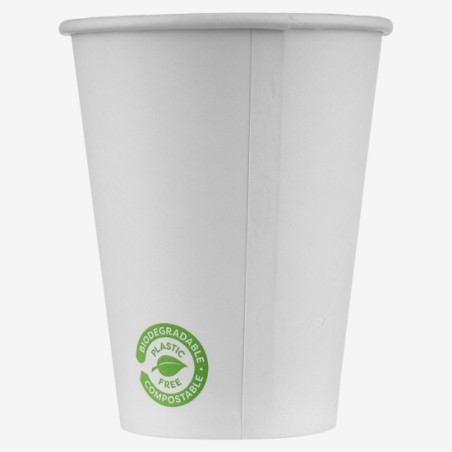 White zero plastic carton cups 360 ml 50 pcs