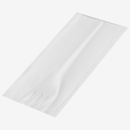 Seturi CPLA furculita servetel alb 100 buc