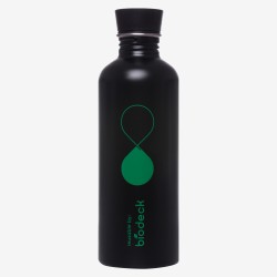 Biodeck reusable black aluminum bottle 500 ml
