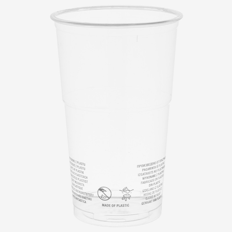 Pahare transparente rPET top 95 mm 500 ml 50 buc