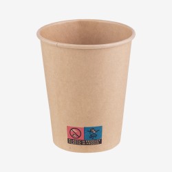 Kraft paper cups 240 ml 50 pcs