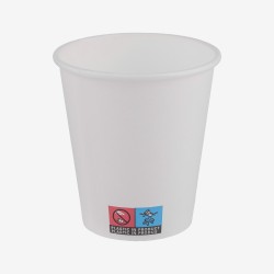 White paper cups 300 ml 50 pcs