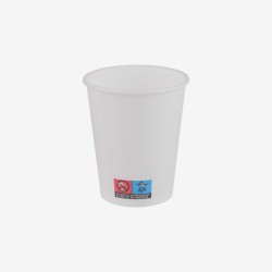 White paper cups 120 ml 50 pcs