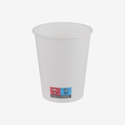 White paper cups 180 ml 50 pcs