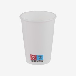 White paper cups 220 ml 50 pcs