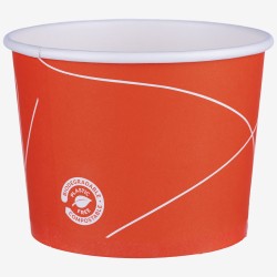 Red pattern carton bowls...