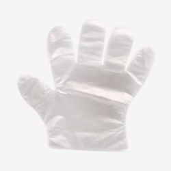 Transparent HDPE gloves 90 pcs