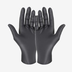 Black nitrile gloves size M...