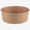 Set boluri carton PE kraft 1200ml capace PET 184mm 200buc - 2