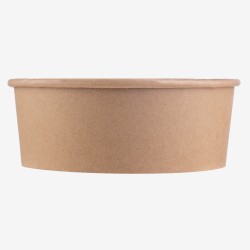 Set boluri carton PE kraft 1200ml capace PET 184mm 200buc - 3