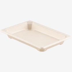 Platouri trestie natur 17x12 cm 125 buc