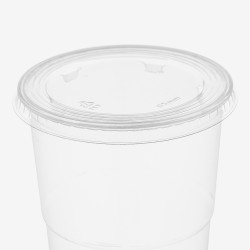 Capace transparente rPET plate gaura 95 mm 100 buc - 3