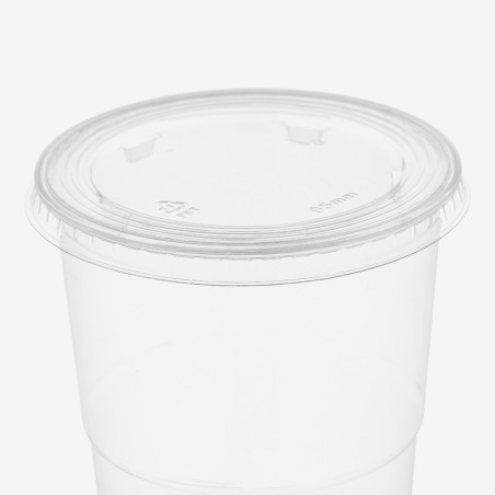 Capace transparente rPET plate gaura 95 mm 100 buc - 3