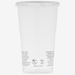 Capace transparente rPET plate gaura 95 mm 100 buc - 4