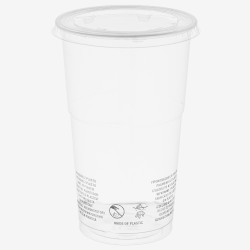 Capace transparente rPET plate gaura 95 mm 100 buc - 5