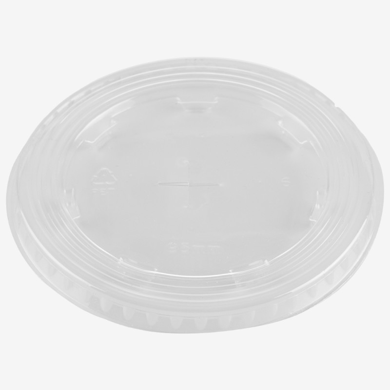 Capace transparente rPET plate gaura 95 mm 100 buc - 1