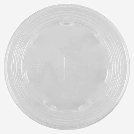 Capace transparente rPET plate gaura 95 mm 100 buc - 2