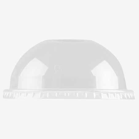 Capace transparente rPET cupola gaura 95 mm 100 buc - 2