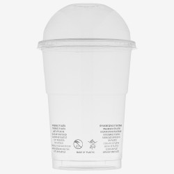 Capace transparente rPET cupola gaura 95 mm 100 buc - 3