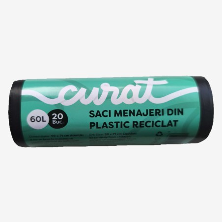 Saci menajeri Curat HDPE 60 L 20 buc - 1