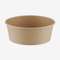Kraft carton PE bowls top...