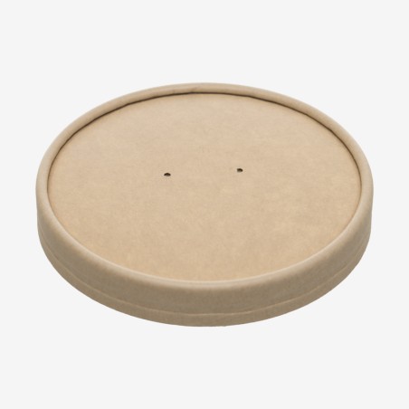 Capace carton kraft PLA Ø115 mm 25 buc.