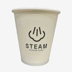 Pahare carton zero plastic artwork Steam 180 ml 1000 buc