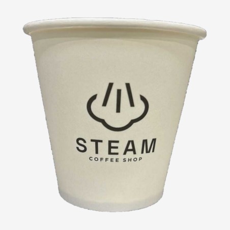 Pahare carton zero plastic artwork Steam 240 ml 1000 buc