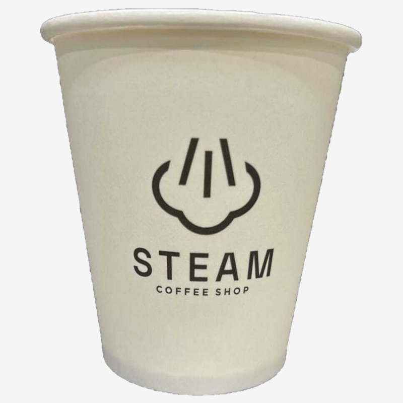 Pahare carton zero plastic artwork Steam 300 ml 1000 buc