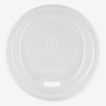 Capace cPLA albe Ø80 mm pentru pahare de 180ml/240ml/270ml 100 buc. - 1