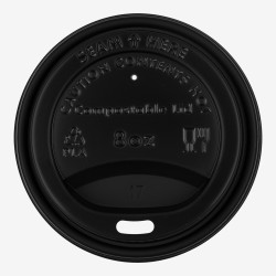 Капаци cPLA черни Ø80 mm за...