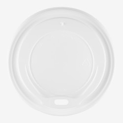 Capace PS albe Ø90 mm pentru pahare de 300ml/360ml/480ml 100 buc - 1