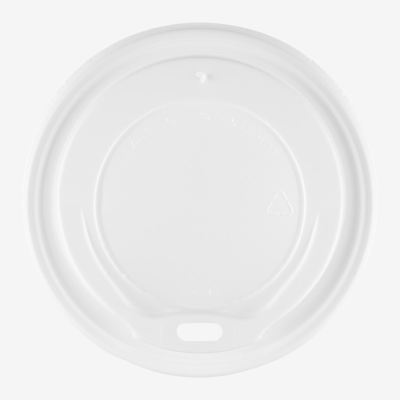 Capace PS albe Ø90 mm pentru pahare de 300ml/360ml/480ml 100 buc - 1