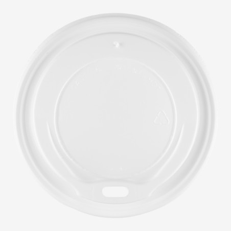 Capace PS albe Ø90 mm pentru pahare de 300ml/360ml/480ml 100 buc - 1