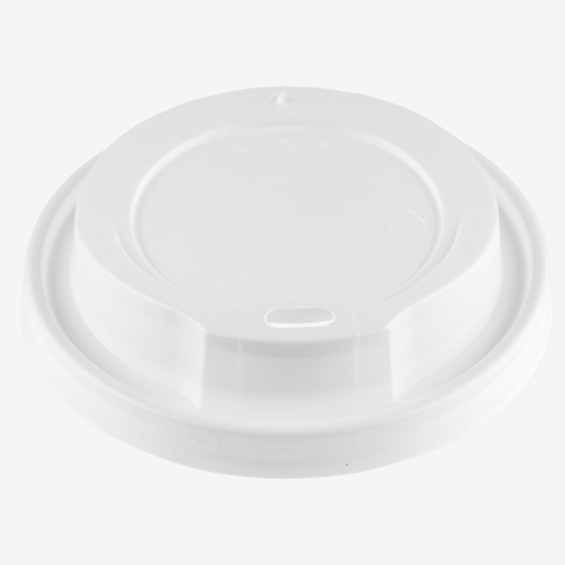Ps Container Lids White PS lids Ø90 mm for 300ml/360ml/480ml cups 100 pcs