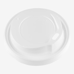 Capace PS albe Ø80 mm pentru pahare de 180ml/240ml/270ml 100 buc - 2