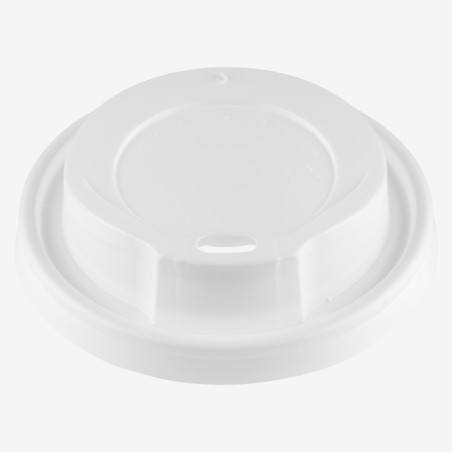 Capace PS albe Ø80 mm pentru pahare de 180ml/240ml/270ml 100 buc - 3