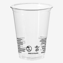 Transparent rPET cups top...
