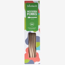 Wooden forks 16.5 cm 12 pcs