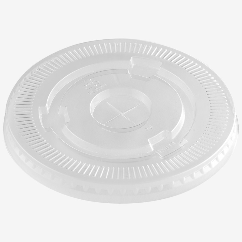 Transparent pla lids flat for 300ml/360ml/480ml glasses 50 pcs