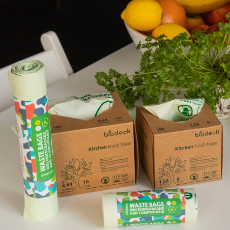 Pachet 2+1 gratis Saci bio menajeri 60 L 10 buc.
